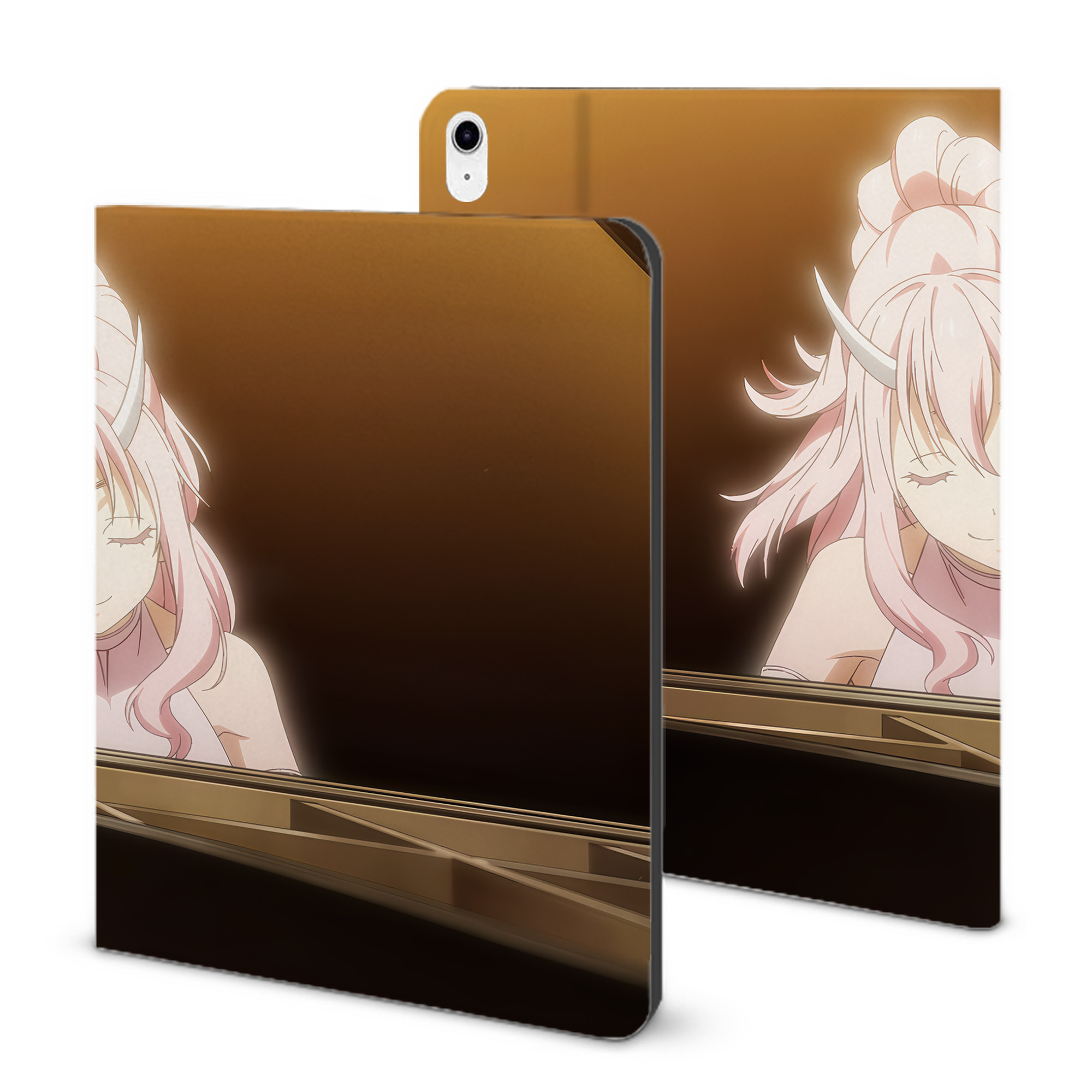 （画像用） 転スラ Regarding Reincarnated to Slime IPad ケース ブック型 PUレザー TPU 耐衝撃 軽量 薄型 ペン収納なし 全面保護 IPad 各モデル対応
